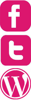facebook, twitter, wordpress